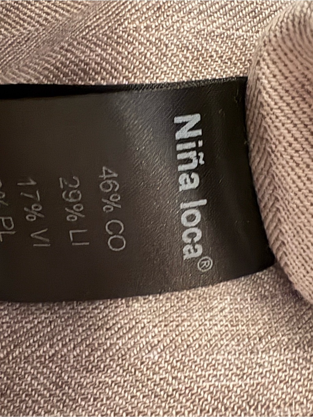Niña Loca Roma Made in Italy Linen Cotton Herringbone Pleated Pants - Size S - Picture 9 of 10